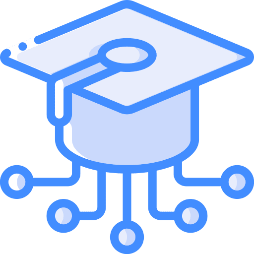 Graduation hat graduate degree diploma icon