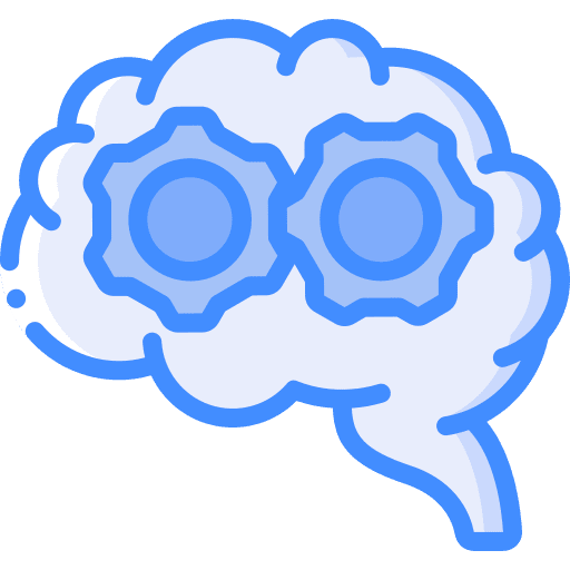 Brain engineering electronics ai icon Brain engineering electronics ai icon