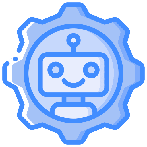 Gear artificial intelligence electronics robotic icon Gear artificial intelligence electronics robotic icon