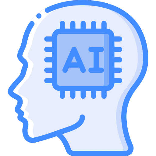 Humanoid science fiction robot futuristic icon Humanoid science fiction robot futuristic icon