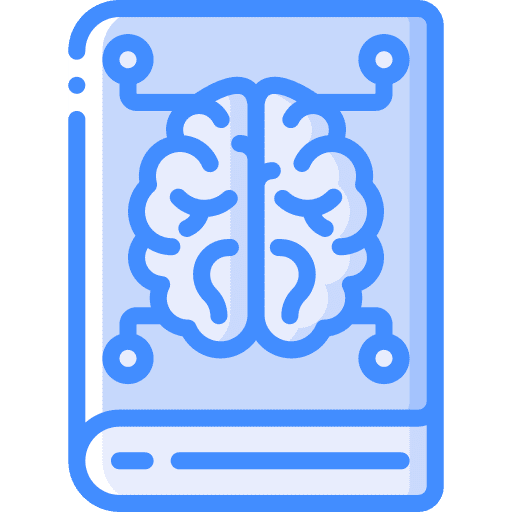 Book education book artificial intelligence icon Book education book artificial intelligence icon