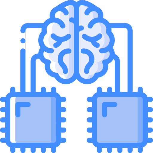 Brain machine learning computational brain icon Brain machine learning computational brain icon