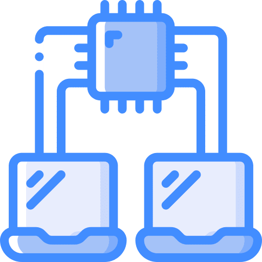 Cloud processing processor cpu chip icon Cloud processing processor cpu chip icon