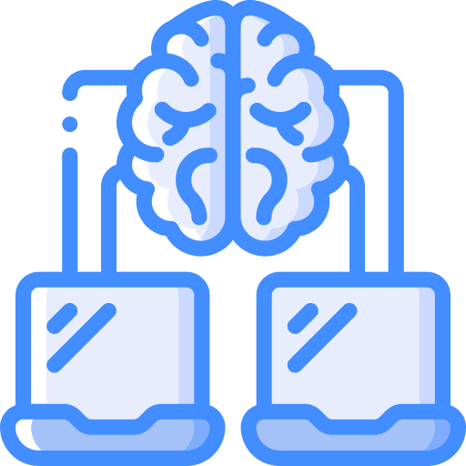 Computing cloud computer brain seo and web icon Computing cloud computer brain seo and web icon