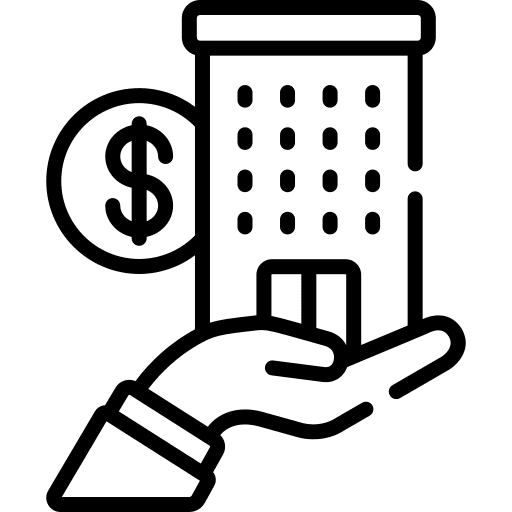 Company money business building icon