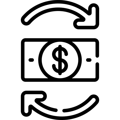 Money money business and finance circular arrows icon Money money business and finance circular arrows icon