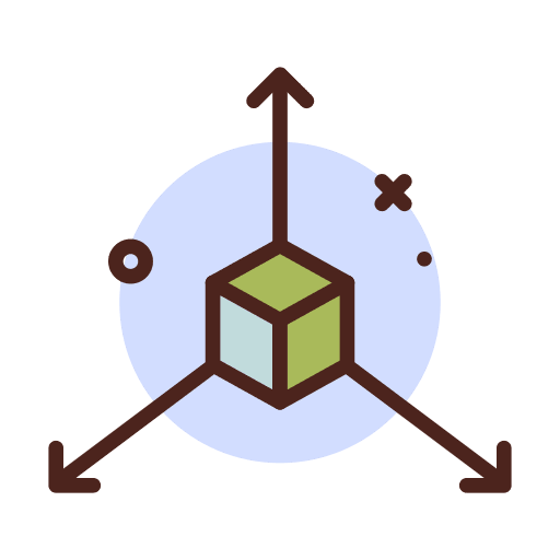 3d figure computer shapes icon