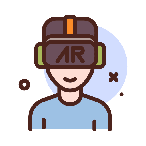 Ar glasses ar helmet ar glasses user icon