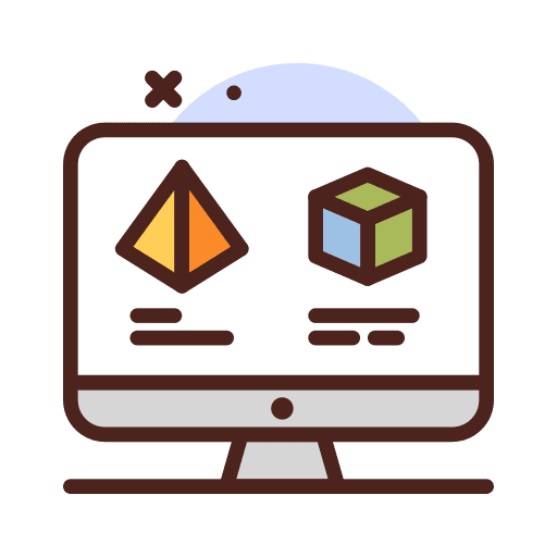Display figure geometrical geometric icon