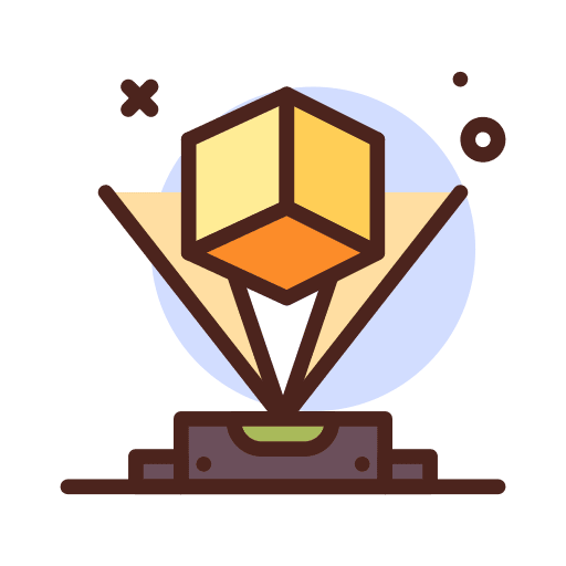Hologram electronics hologram 3d modeling icon