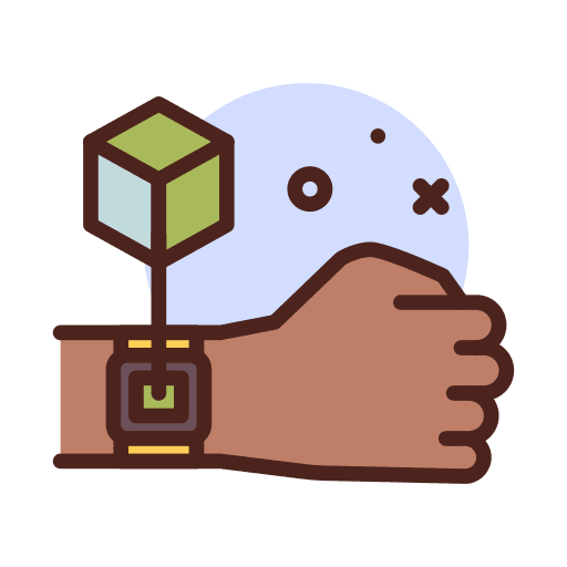 Watch technology electronics hand icon