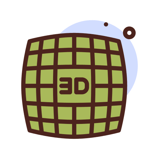 Grid 3d perspective square icon Grid 3d perspective square icon