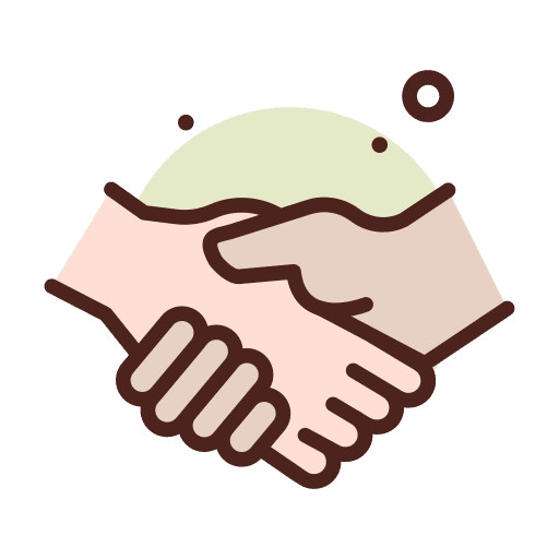 Deal business pack hands and gestures shake hand icon