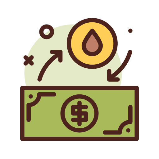 Exchange stock oil business icon Exchange stock oil business icon