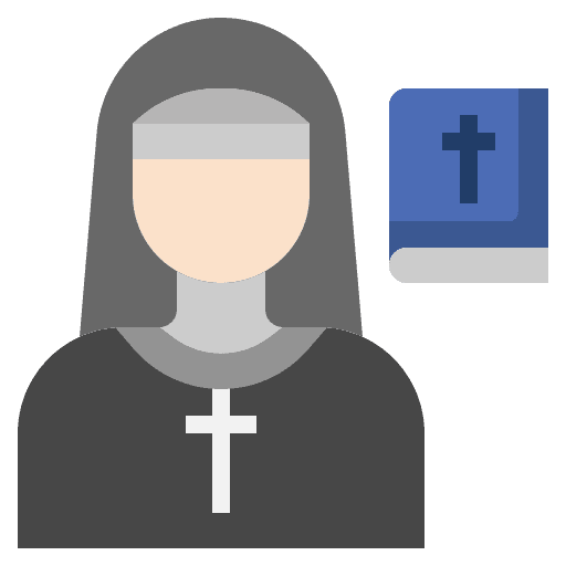 Nun job occupation people icon Nun job occupation people icon