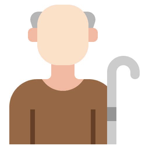 Pensioner profile people user icon