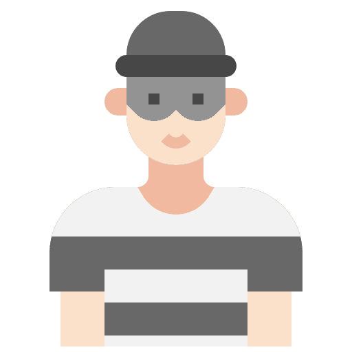 Bandit people avatar criminal icon Bandit people avatar criminal icon