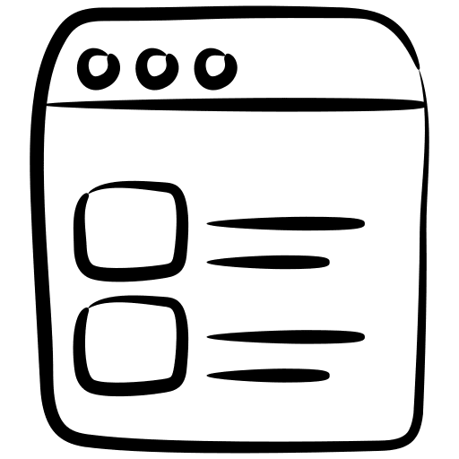 Content web layout monitor icon Content web layout monitor icon