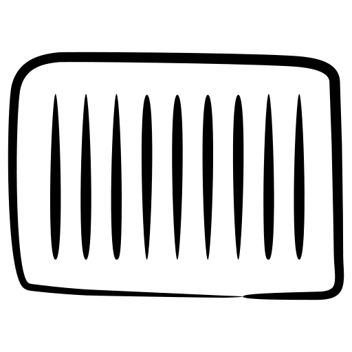 Barcode lines horizontal barcode icon Barcode lines horizontal barcode icon