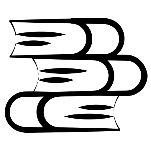 Book stack grammar manual bookmark icon