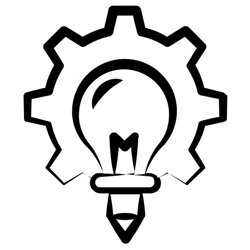 Idea bulb lightbulb creative education icon