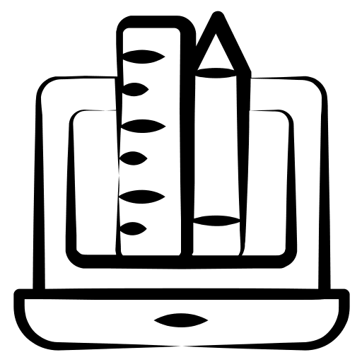 Elearning course student education icon