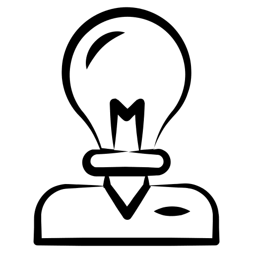 Knowledge bulb study read icon