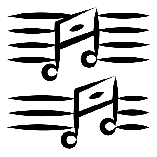 Musical note music and multimedia music quaver icon