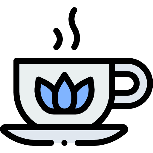 Herbal tea food and restaurant hot drink wellness icon Herbal tea food and restaurant hot drink wellness icon