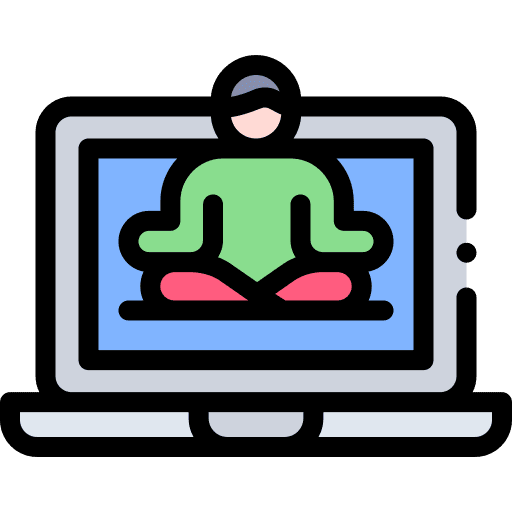 Yoga people wellness pose icon Yoga people wellness pose icon