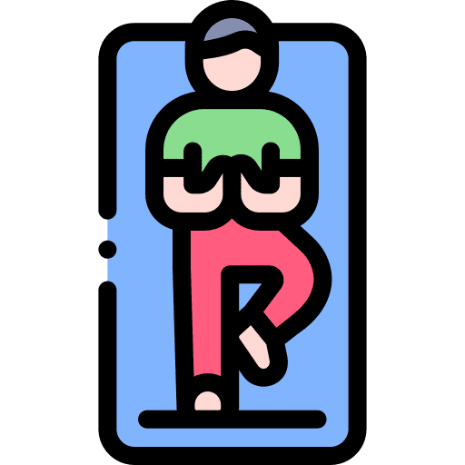 Yoga people online smartphone icon Yoga people online smartphone icon