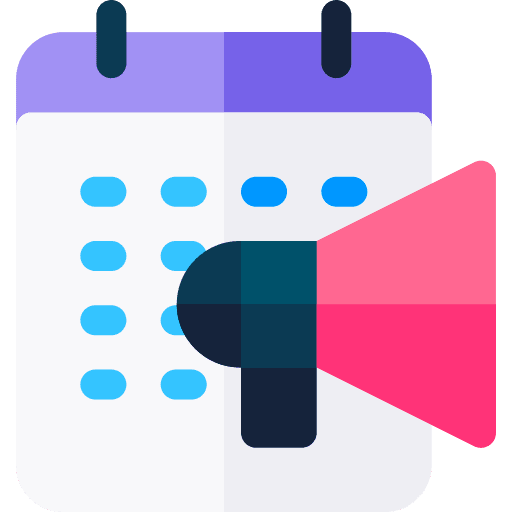 Calendar seo and web schedule marketing icon Calendar seo and web schedule marketing icon
