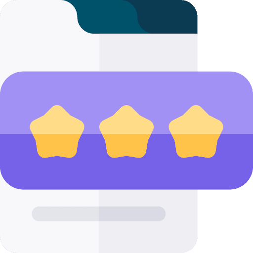 Rating feedback testimonial marketing icon