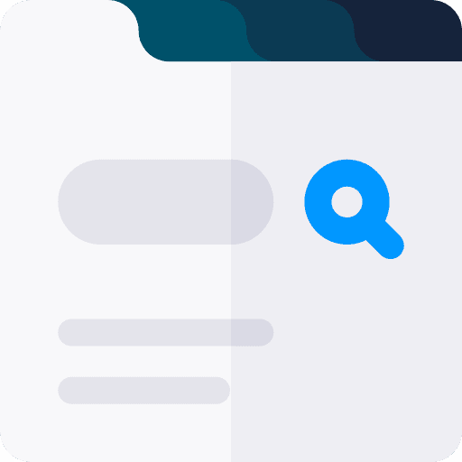 Search loupe search webpage icon