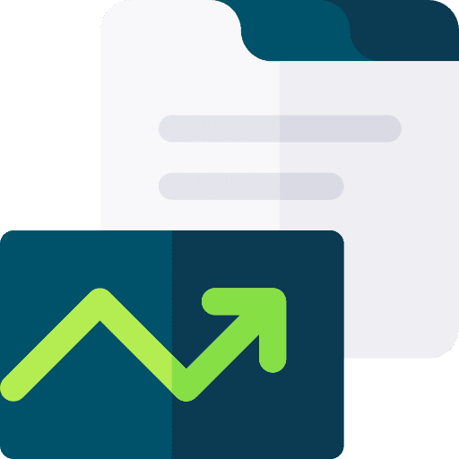 Chart seo and web profits stats icon Chart seo and web profits stats icon