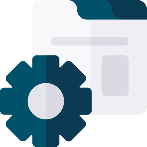 Gear settings webpage gear icon Gear settings webpage gear icon