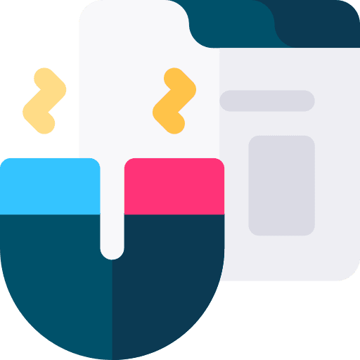 Magnet multimedia seo and web browser icon Magnet multimedia seo and web browser icon