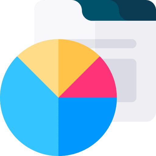 Pie chart graphical statistics marketing icon Pie chart graphical statistics marketing icon