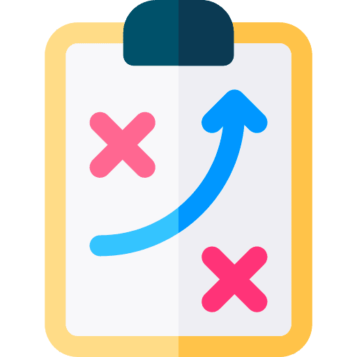 Strategy clipboard business and finance seo and web icon Strategy clipboard business and finance seo and web icon