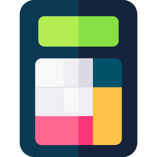 Calculator education maths technological icon Calculator education maths technological icon