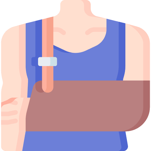 Injury arm medical trauma icon