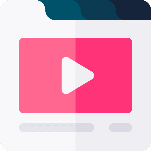 Video player interface music and multimedia icon Video player interface music and multimedia icon