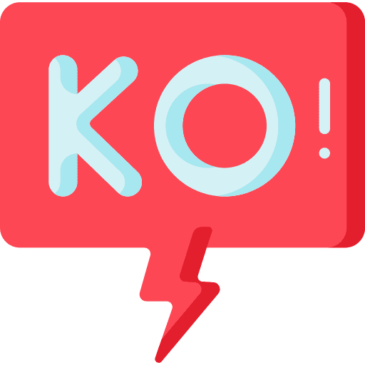 Ko lost sign communications icon