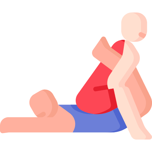 Wrestling fighter sport leg icon