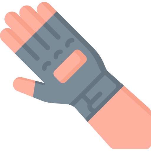 Hand glove protector sport equipment hand glove icon