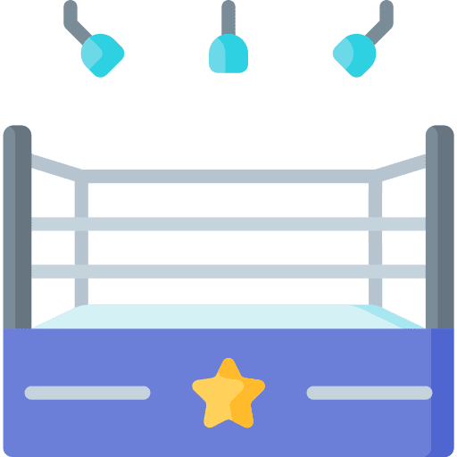 Ring mexican sport wrestling icon