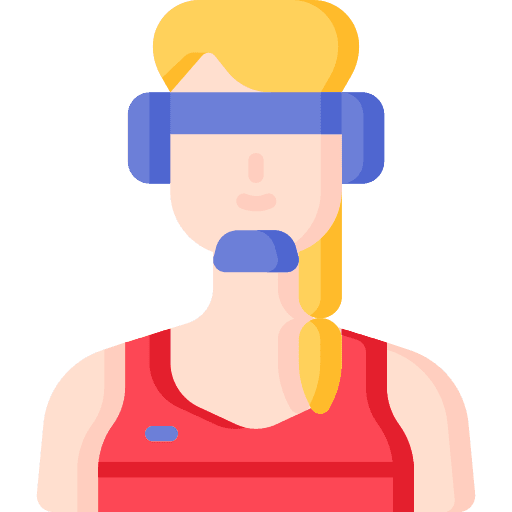 Wrestler woman sports and competition fight icon