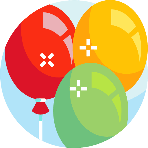 Balloon birthday and party decoration balloon icon Balloon birthday and party decoration balloon icon