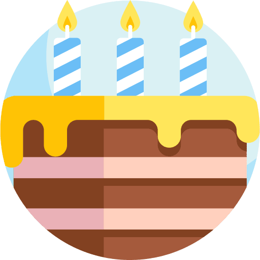 Birthday party candles sweet food icon Birthday party candles sweet food icon