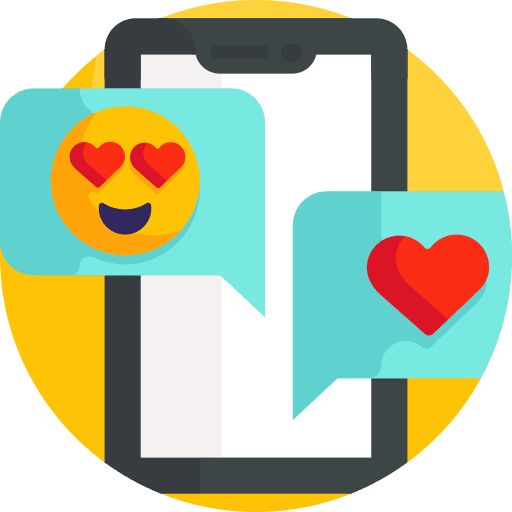 Love message message reaction like icon Love message message reaction like icon